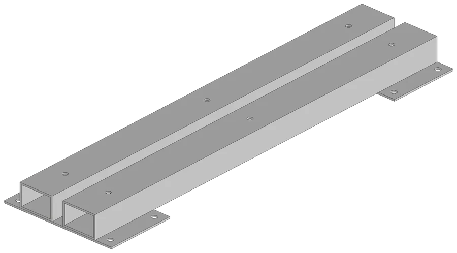 Il modello 3D del pezzo in Inventor.
